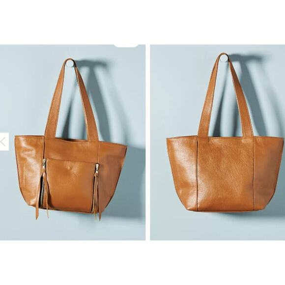 JJ Winters Honey Leather Tenley Tote - Picture 1 of 11